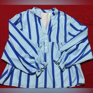 Unlisted Blue Striped Blouse